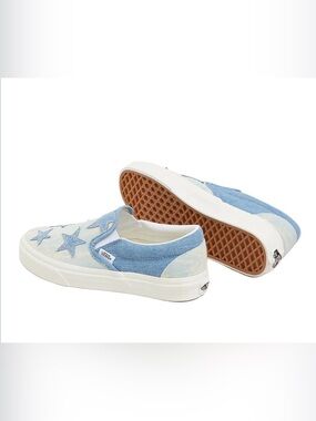 NEW VANS CLASSIC SLIP-ON
Sneakers Starry Night Denim CANVAS WHITE soles SZ 8
